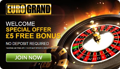 No Deposit Bonus - EuroGrandCasino